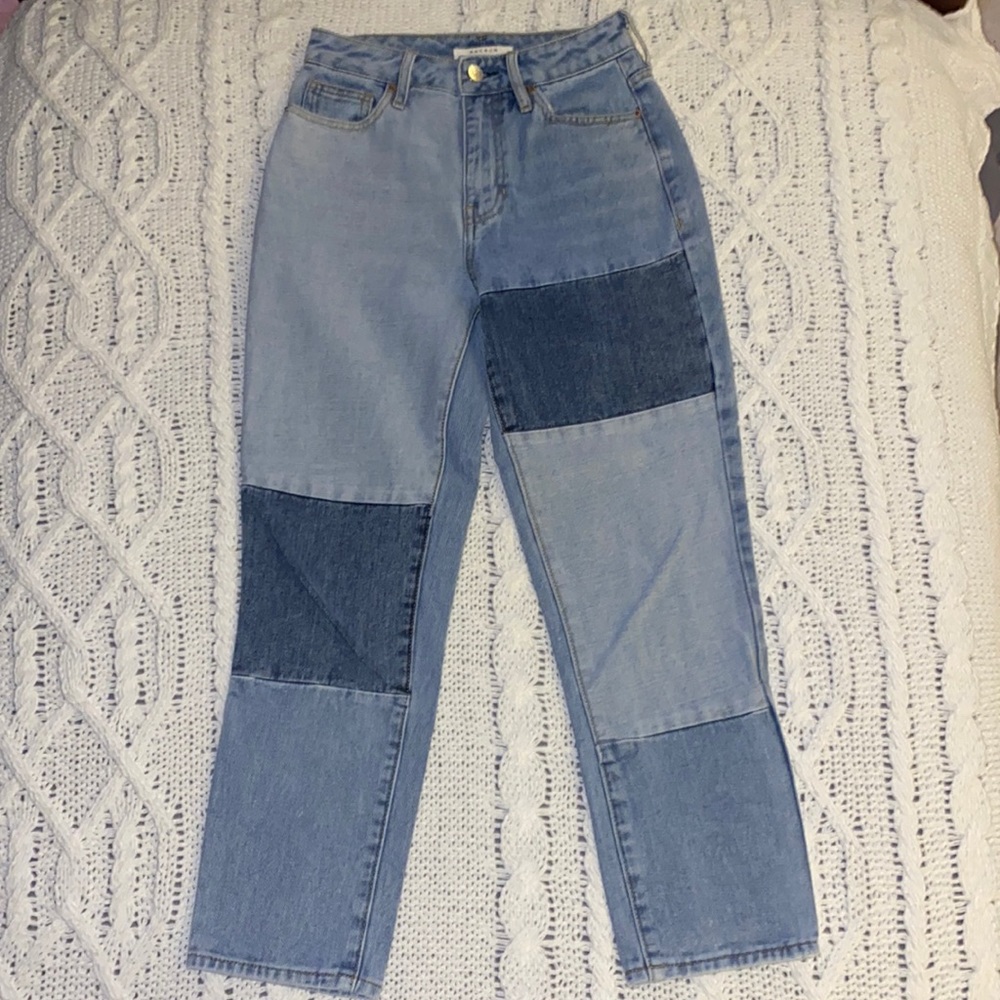 PacSun patch mom jeans